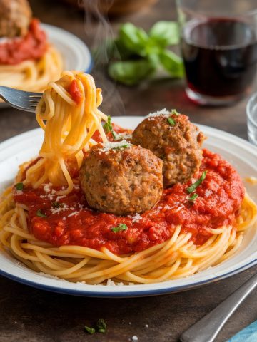 spaghetti and meatballs